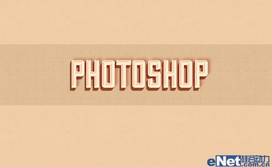 PhotoShop簡單制作復古外觀文字效果教程 三聯教程