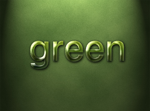 PhotoShop制作的綠色浮雕文字特效教程 三聯