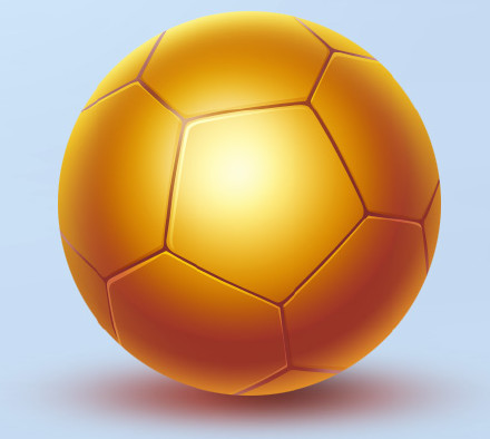黃金足球圖標UI設計 三聯