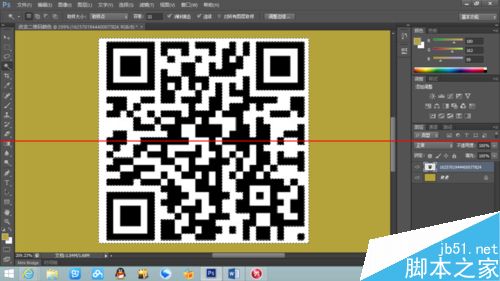 photoshop怎麼給二維碼換顏色？