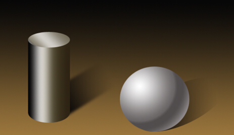 ps漸變實例：圓柱與球體漸變的運用介紹