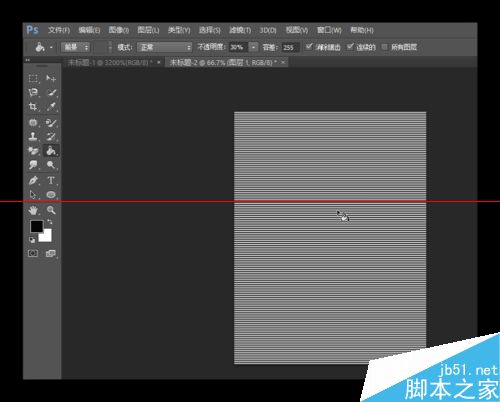 PS怎麼制作電視機熒光屏斑馬紋掃描效果？