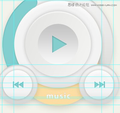 Photoshop繪制時尚質感的圓形播放器UI圖標教程