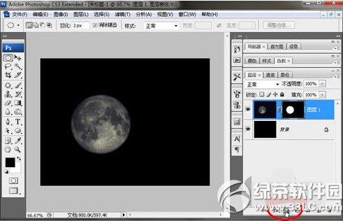 ps怎麼制作月全食紅月亮奇觀 photoshop制作紅月亮教程7