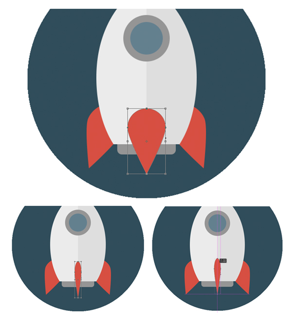 10-space-flat-icons-photoshop-rocket