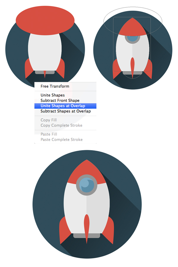 15-space-flat-icons-photoshop-rocket