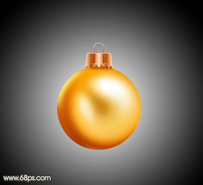Photoshop制作一個漂亮的金色聖誕球 三聯