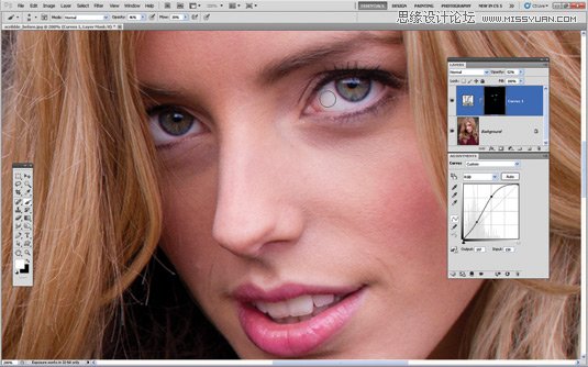 Photoshop把美女人像照片轉化成手繪素描效果,破洛洛