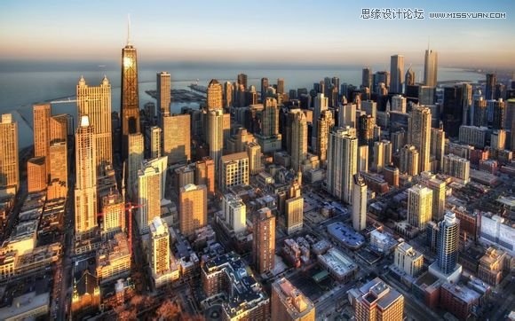 Photoshop制作城市剪影下的另類視覺效果,PS教程,素材中國