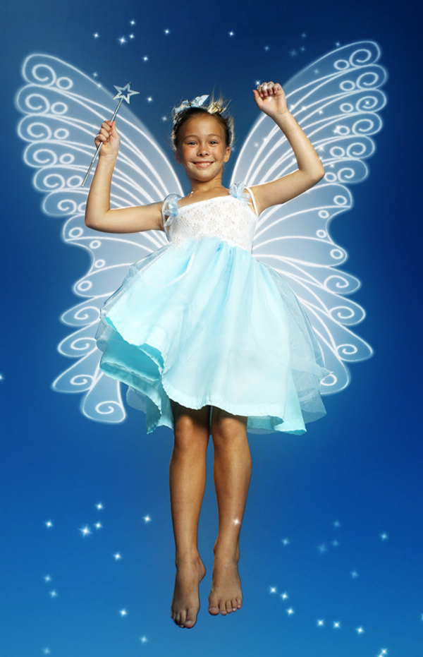 Photoshop給小女孩加上夢幻的天使翅膀 三聯