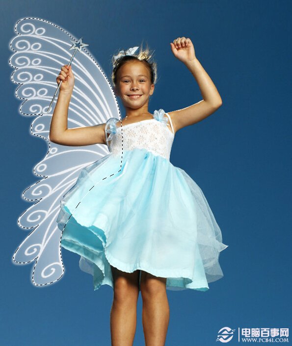 Photoshop給小女孩加上夢幻的天使翅膀 實例教程