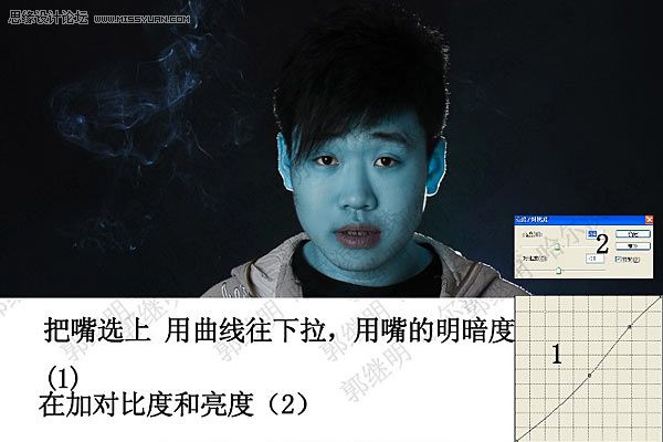 Photoshop制作個性的人物阿凡達效果,PS教程,思緣教程網