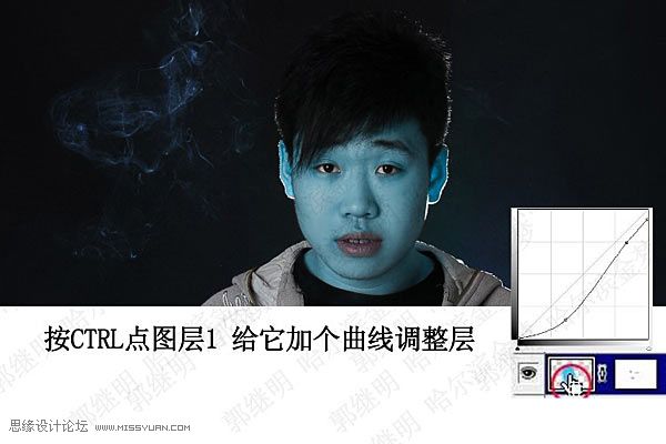 Photoshop制作個性的人物阿凡達效果,PS教程,思緣教程網