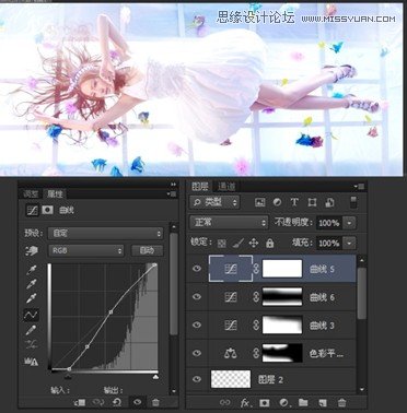 Photoshop調出模特照片夢幻唯美膚色效果,PS教程,思緣教程網