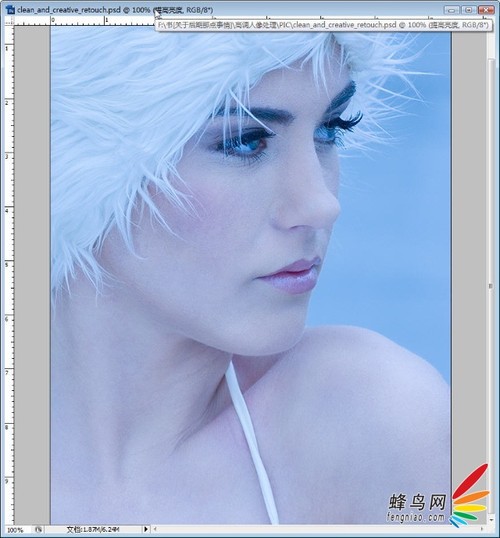 Adobe Photoshop CS3肖像修飾技巧之一高調人像