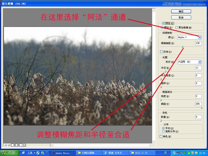 Photoshop詳細解析鏡頭模糊的使用方法,PS教程,思緣教程網