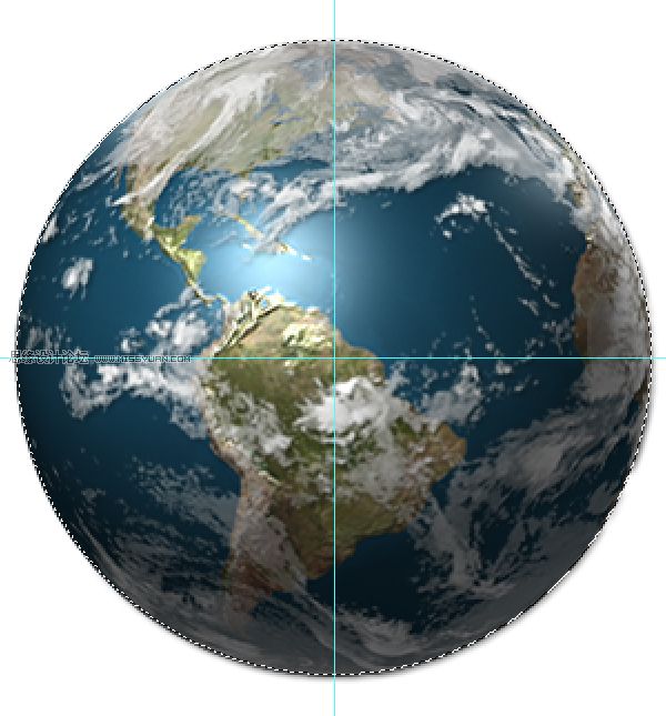 Photoshop3D圖層來制作一個真實的地球,PS教程,思緣教程網