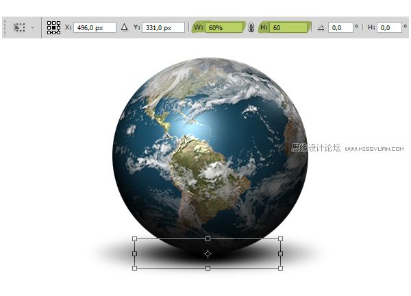 Photoshop3D圖層來制作一個真實的地球,PS教程,思緣教程網