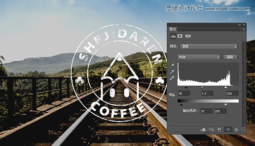 Photoshop制作復古風格的水印排版,PS教程,思緣教程網