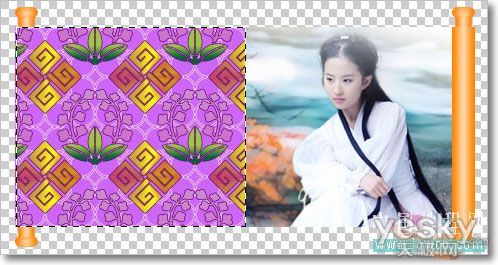 Photoshop制作逼真卷軸展開動畫_天極設計在線整理