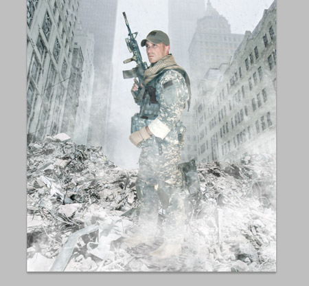 d3d9446802a44259755d38e6d163e8204 在Photoshop中制作超酷的軍事題材海報