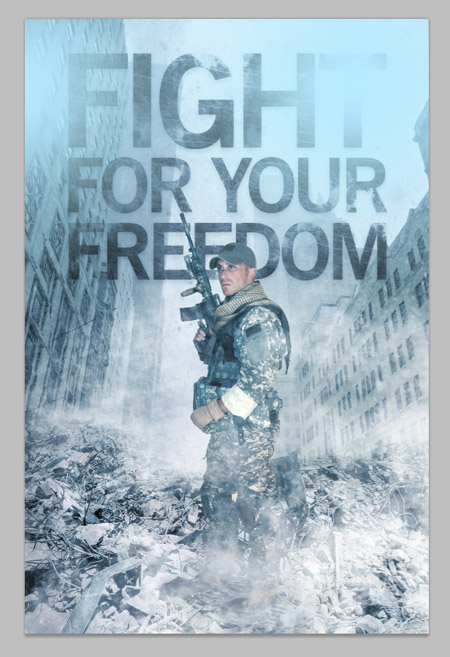70efdf2ec9b086079795c442636b55fb2 在Photoshop中制作超酷的軍事題材海報