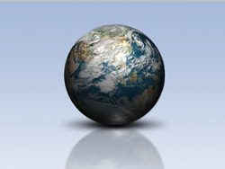 Photoshop繪制3D地球 三聯