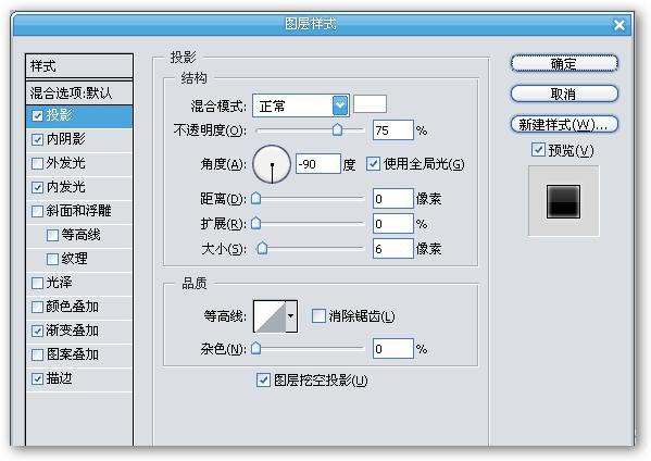 圖層樣式之圖形投影