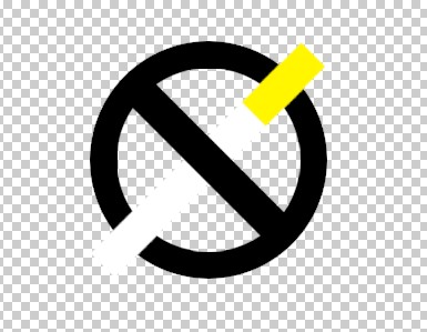 ps制作禁煙標志的效果圖