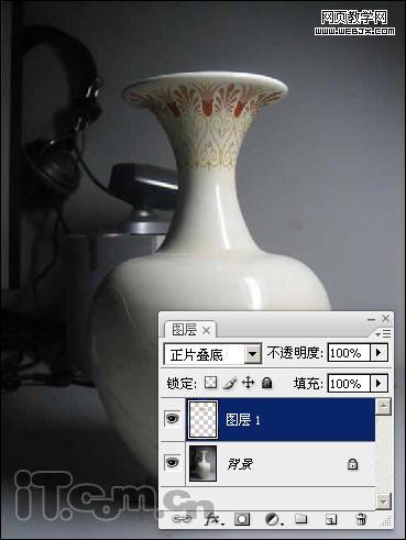 Photoshop為陶瓷花瓶添加精美的圖案