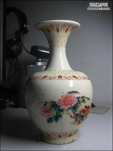 PS變形工具和圖層混合模式為陶瓷花瓶添加精美圖案 三聯