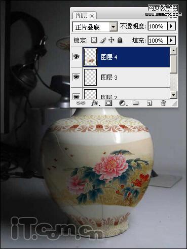 Photoshop為陶瓷花瓶添加精美的圖案
