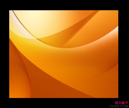 Photoshop制作一張漂亮的橙色高光壁紙 三聯