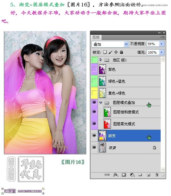 Photoshop制作姐妹花眨眼睛動畫教程,三聯