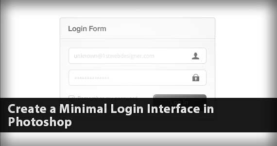 Photoshop設計簡潔優雅的登錄界面 三聯