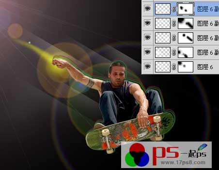 ps設計實例-打造時尚滑板海報