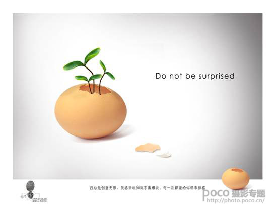 PS制作蛋殼裡的植物創意食品安全宣傳海報 三聯教程