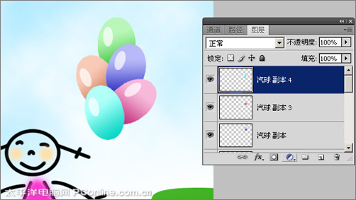 Photoshop CS4制作六一兒童節賀卡