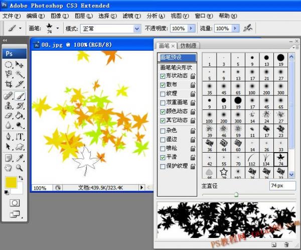 photoshop基礎教程-畫筆工具的使用