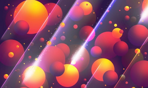 Create Abstract Colorful Balls illustration in Photoshop CS5