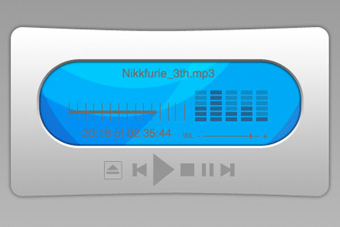 MP3 Player Interface Photoshop Tutorial