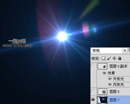 Photoshop制作發光效果的星空壁紙,PS教程,思緣教程網