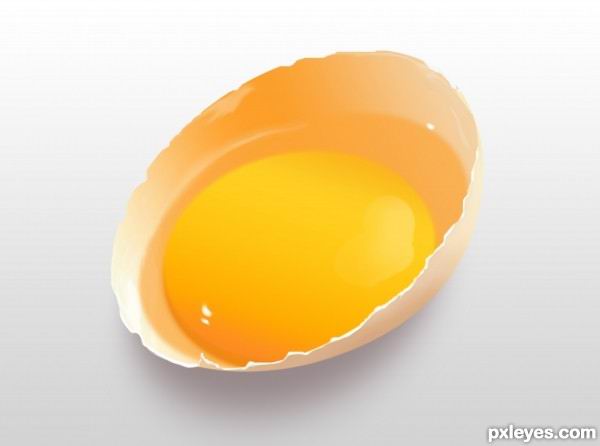 PS教程：Photoshop繪制逼真蛋殼和蛋黃   三聯