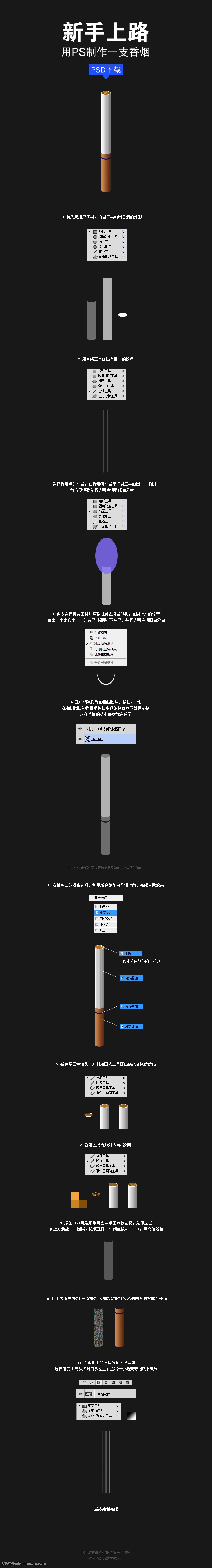 Photoshop繪制逼真的香煙教程 三聯