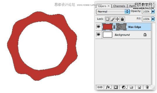 Photoshop繪制好看的復古風格的蠟封,PS教程,思緣教程網