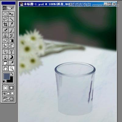 Photoshop繪制溫馨的玻璃杯和燭光特效,PS教程,思緣教程網