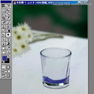 Photoshop繪制溫馨的玻璃杯和燭光特效,PS教程,思緣教程網