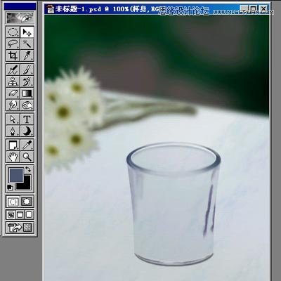 Photoshop繪制溫馨的玻璃杯和燭光特效,PS教程,思緣教程網