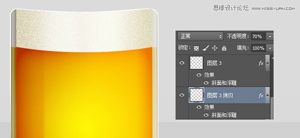 Photoshop繪制冰爽的啤酒和啤酒杯教程,PS教程,思緣教程網