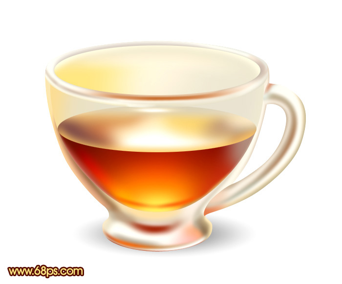 Photoshop鼠繪一杯清幽的紅茶 三聯